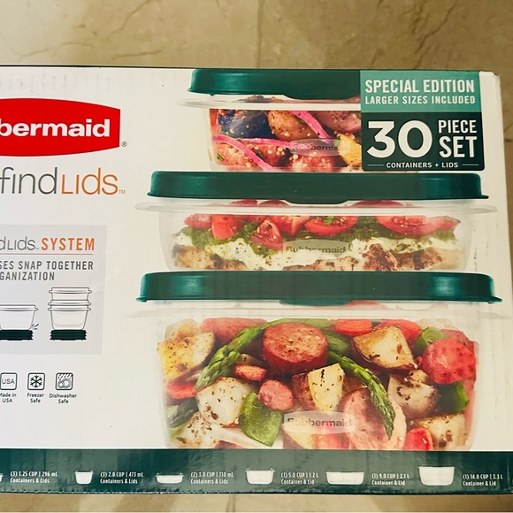 Rubbermaid Kitchen Rubbermaid 3 Piece Set Tupperware Sealed Box